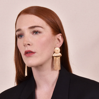 Ellinor Egyptian Love Drop Earrings (for pierced ears) images 2