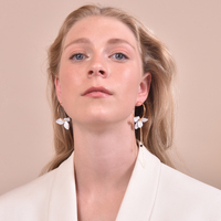 Culturesse Ivet Floral Hoop Mismatching Earrings  images 2