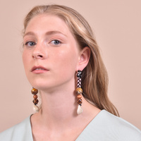 Culturesse Allyriane Earthy Glory Statement Earrings (for pierced ears) images 2