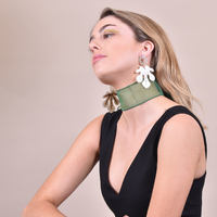 Culturesse Forever Green Statement Earrings [Ears: My ears are not pierced] images 2
