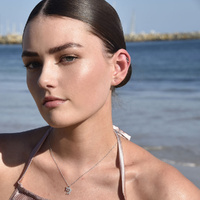 Culturesse Virgo Helix Screw Back Earring (Silver Single Piece) images 2