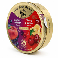 Cavendish & Harvey Mini Drops Blueberry Peach Cherry Banana 130g images 2