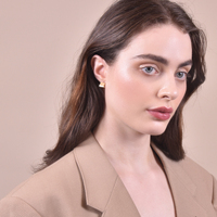 Culturesse Zen Minimal Muse Dainty Huggie Earrings images 2