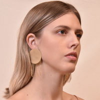 Culturesse Susette Extravagant Tassel Earrings (for non-pierced ears) images 2