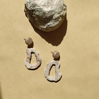 Culturesse Esta Neutral Drop Earrings (my ears are not pierced) images 2