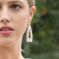 Culturesse Celisse Vintage Pearly Drop Earrings (my ears are not pierced) images 2