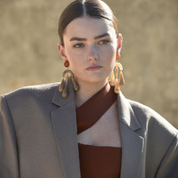 Culturesse Soft Echo Resin Drop Earrings images 2