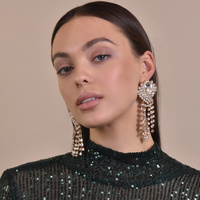 Culturesse Dawn Crystal Diamante Earrings (my ears are not pierced) images 2