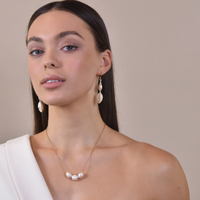 Culturesse Estere Runway Shell Drop Earrings images 2