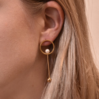 Culturesse Adora Simplicity Drop Mismatching Earrings (for pierced ears) images 2