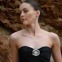 Culturesse Virgo Artisan Zirconia Pavé Stud Earrings (Silver) images 2