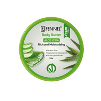 Fennel Aloe Vera Body Butter 200g Vegan Moisturising Skin Cream Bundle Of 3 images 2