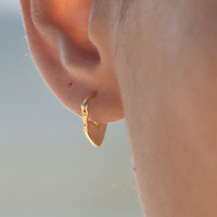 Culturesse Femi Earrings & Kindred Heart Necklace Gift Set (Gold) images 2