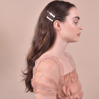 Culturesse April Freshwater Pearl Hair Clip Set images 2