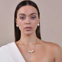 Culturesse Doria Freshwater Pearl Necklace images 2