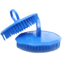 NuBrush Dark Blue Scalp Massage Comb Beard Dandruff Remover Australian Made images 2