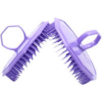 NuBrush Hair Beard Scalp Comb Dandruff Remover Purple Australian Made images 2