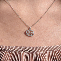 Culturesse Cancer Diamante Pendant Necklace (Silver) images 2
