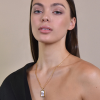 Culturesse Chande Mother Of Pearl Pendant Necklace images 2