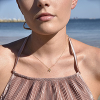 Culturesse Sagittarius Diamante Pendant Necklace (Gold) images 2