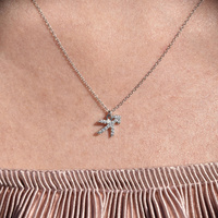 Culturesse Sagittarius Diamante Pendant Necklace (Silver) images 2