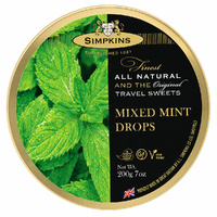 Simpkins Mixed Mint Drops 200g Tin Sweets Candy Lollies images 2