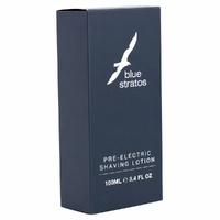 Blue Stratos Pre Electric After Shave Lotion 100ml Smooth Cool Shaving Prep images 3