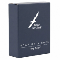 Blue Stratos Soap On A Rope 160g Hanging Bar Original Blue Fragrance images 3