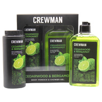 Crewman Cedarwood & Bergamot Gift Set Body Powder & Shower Gel images 3