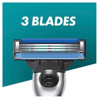 Gillette Mach3+ Razor Handle Plus 2 Cartridges 3 Piece Set images 3