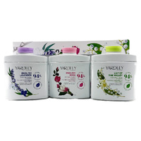 Yardley Body Powder Gift Set Lavender Rose Lily 3 x 50g Vegan Plant Based images 3