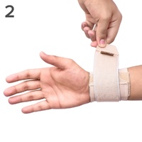 Futuro Wrist Support Strap Adjustable Beige images 3