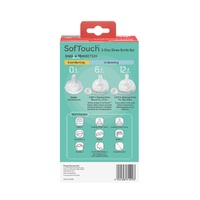 Pigeon SofTouch 2-Step Straw Bottle Set 6+ Months 240mL images 3