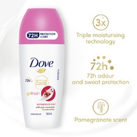 Dove Advanced Care Antiperspirant 72HR Protection Pomegranate Roll-On 50mL images 3