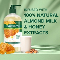 Palmolive Liquid Soap Milk & Honey Pump 500mL x 3 images 3