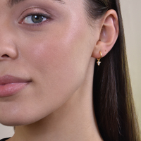 Culturesse Mimi 18K Dainty Diamante Drop Earrings images 3