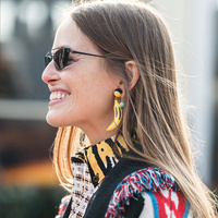 Culturesse Jacqui Banana Fashionista Earrings (my ears are pierced) images 3