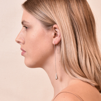 Culturesse Esme Meche Simpliciy Long Drop Earrings images 3