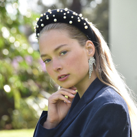 Culturesse Bianca Fancy Rhinestone Tassel Earrings (my ears are not pierced) images 3