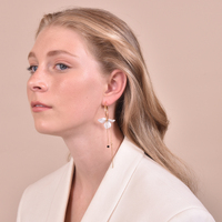 Culturesse Ivet Floral Hoop Mismatching Earrings  images 3