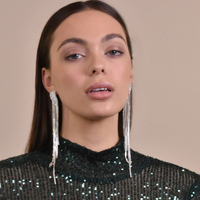Culturesse Geovana Crystal Diamante Earrings (my ears are not pierced) images 3