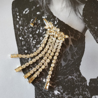 Culturesse Bright Night Crystal Diamante Earrings (my ears are pierced) images 3