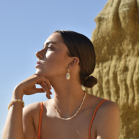 Culturesse Milana Diamante Baroque Pearl Earrings (Imperfect No.2) images 3