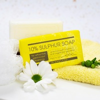10% Sulphur Soap Bar 190g Natural Antibacterial Vegan Friendly Vitamin E  images 3