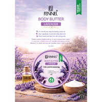 Fennel Lavender Body Butter 200g Vegan Moisturising Skin Cream images 3