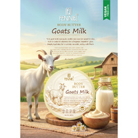 Fennel Goats Milk Body Butter 200g Moisturising Hydrating Skin Cream images 3