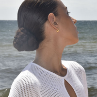 Culturesse Femi Earrings & Kindred Heart Necklace Gift Set (Gold) images 3