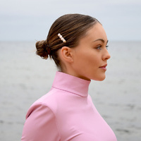 Culturesse Brenn Freshwater Pearl Hair Clip images 3