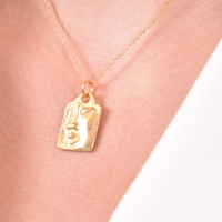 Culturesse Artsy Rhythm Gold Vermeil Necklace images 3
