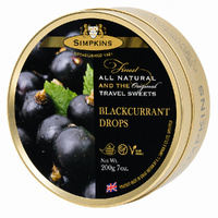 Simpkins Black Currant Drops 200g Tin Sweets Candy Lollies images 3